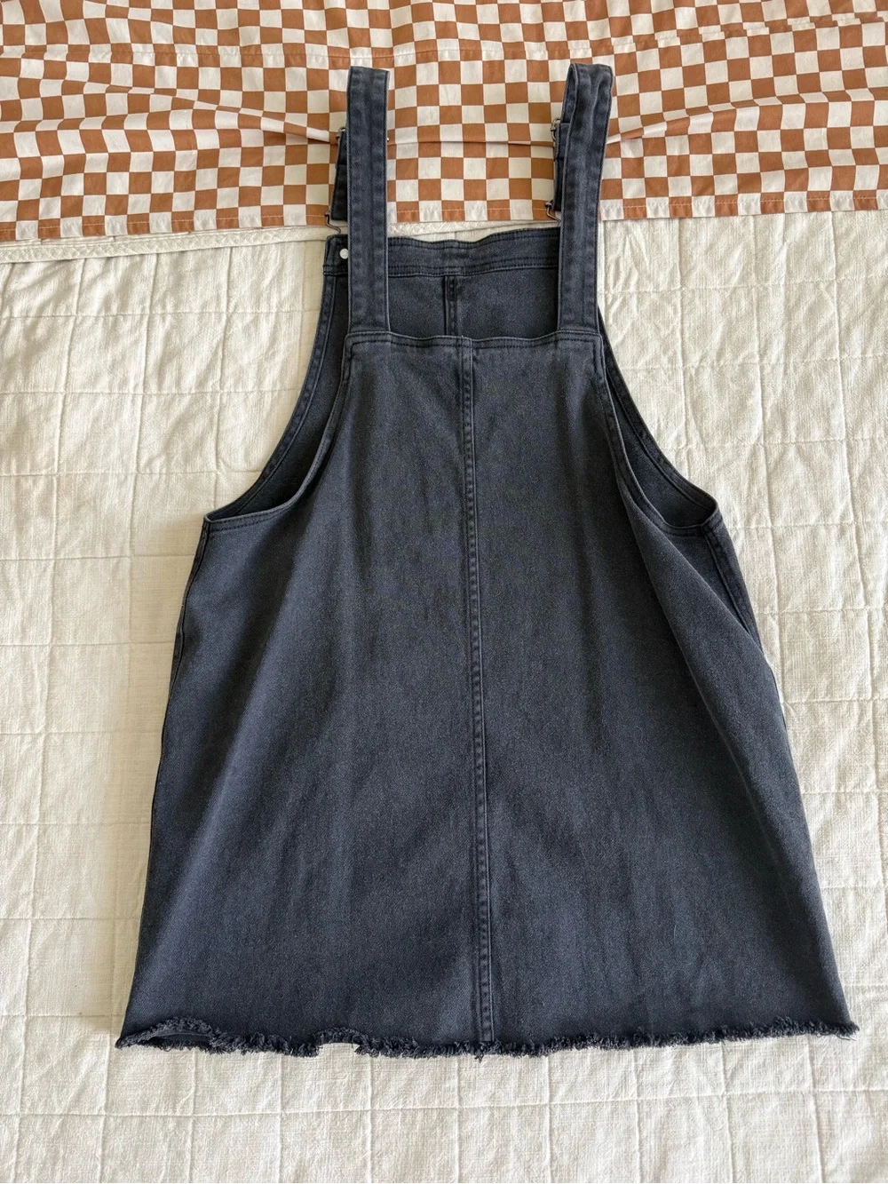 wild fable Black Denim Pinafore Jumper Dress